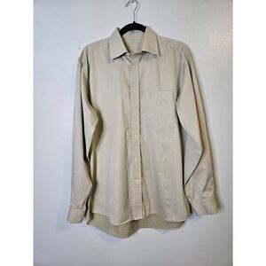 Janek Exclusive light green button down shirt. Size 41/16.